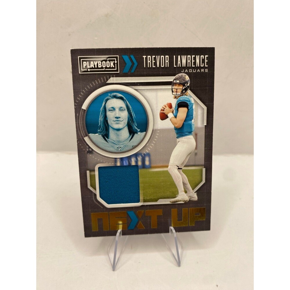 2021 Panini Playbook Trevor Lawrence Next Up Patch RC Card #NXT-TRL Jaguars